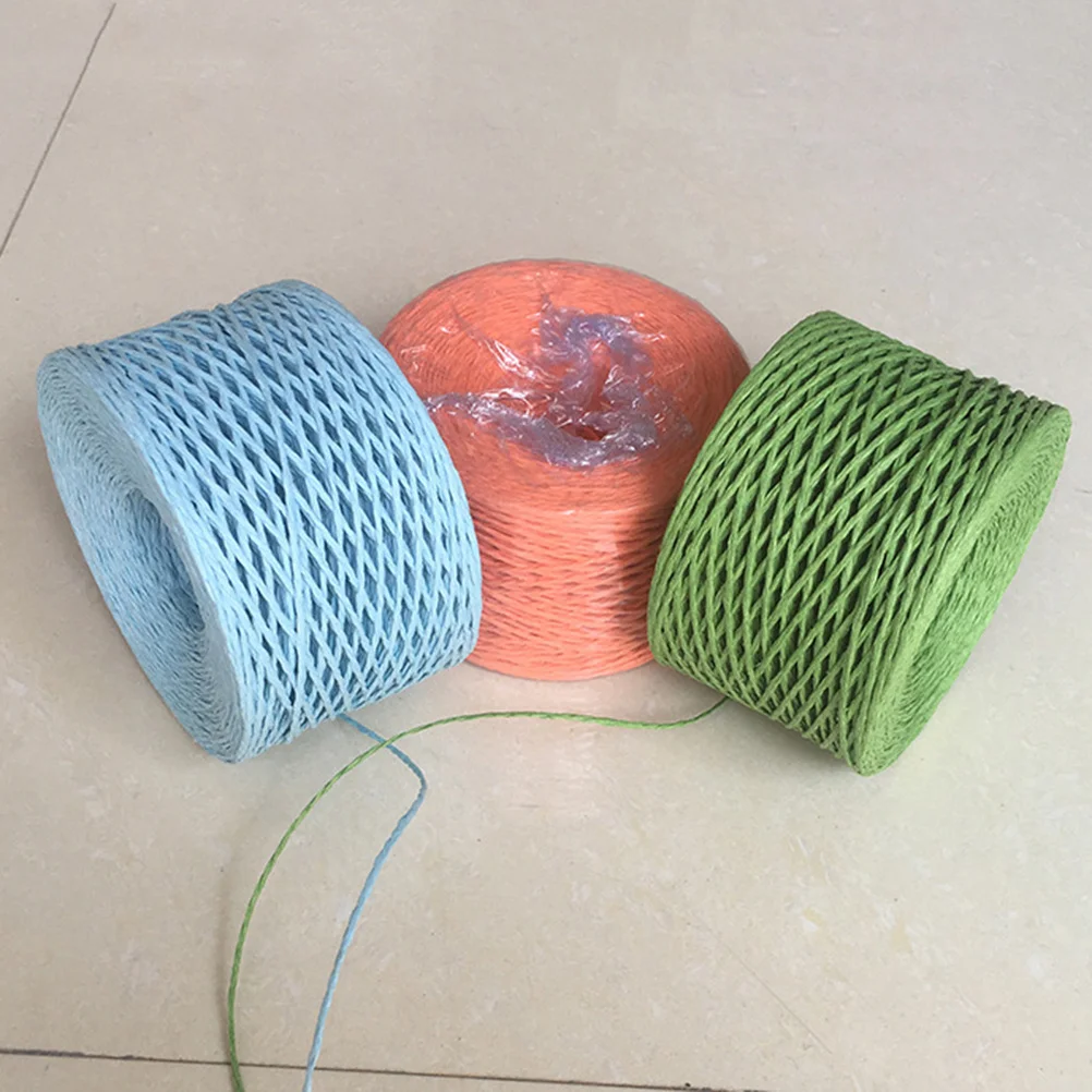 

218 Yards Colorful Paper Rope Raffia Ribbon For Gift Wrapping Diy Decoration Festival Crafts Packing Stuffing Paper Twine Craft
