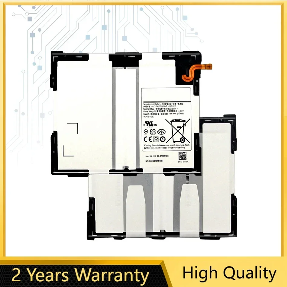 Replacement Tablet Battery for Samsung Galaxy Tab A2 10.5, EB-BT595ABE, 7300mAh, SM-T590, SM-T595, T590, T595