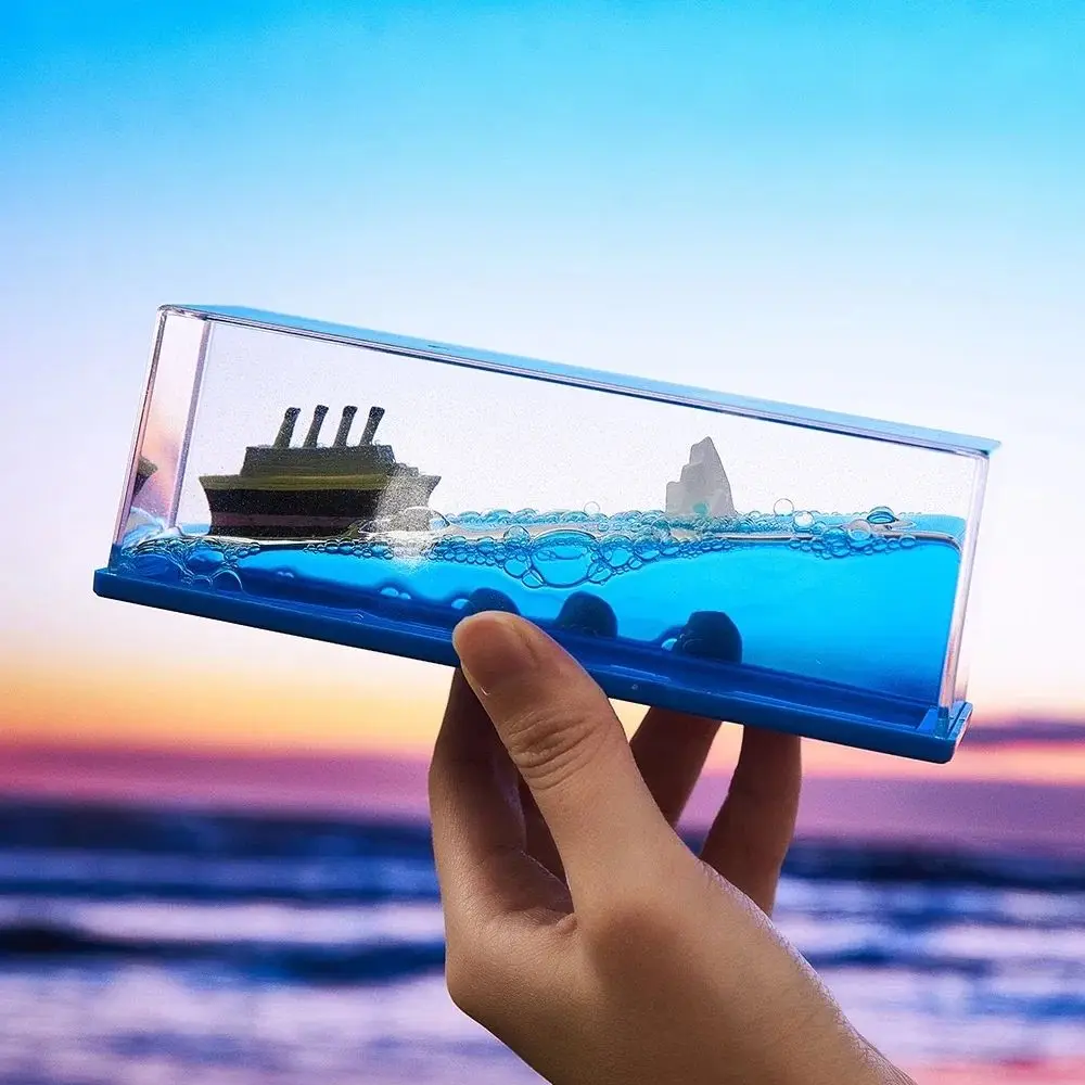 Cruise Schiff Flüssigkeiten Driften Flasche Titanic Flüssigkeit Sanduhr Kreative Schiff Schwimm Boot In Flüssigkeit Miniatur Boot Cruise Flüssigkeit – Detail 2