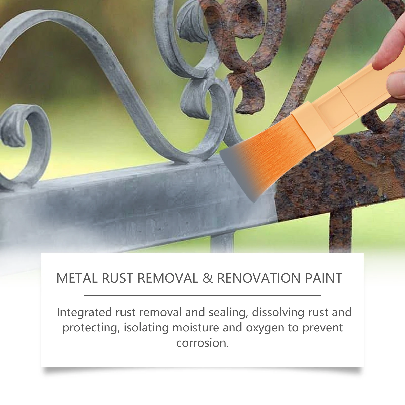 Water-based metal rust-proof paint, waterproof and rust-proof metal primer, durable repainting, comes in multiple colors