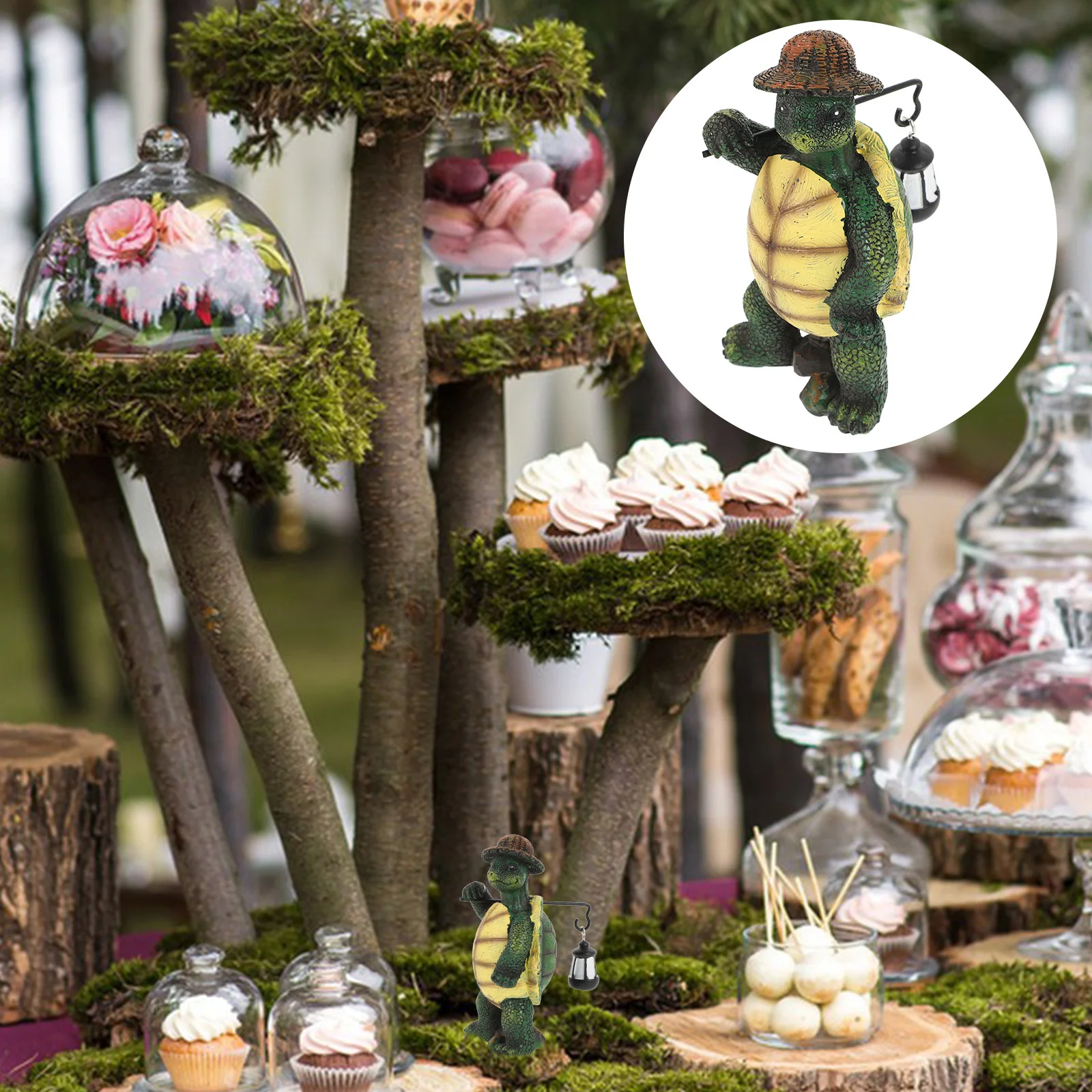 

Exquisite Resin Turtle Decor Garden Sculpture Lovely Tortoise Statue Outdoor Ornament Turtle Statue Courtyard Resin Sculpture