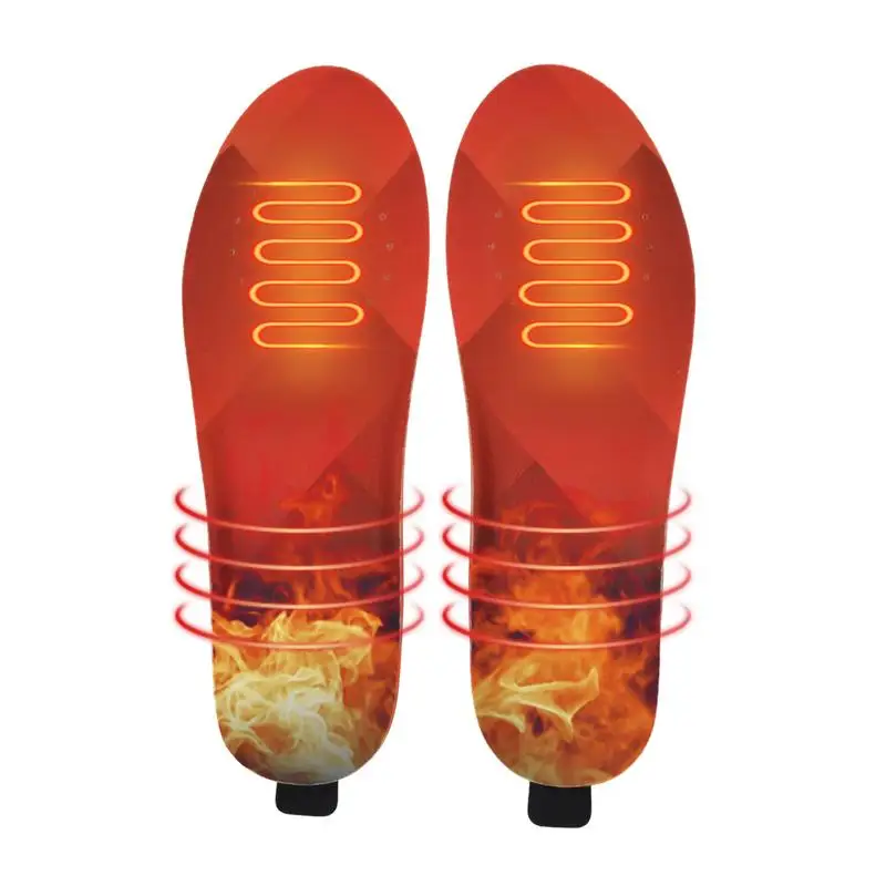 3300mAh USB Rechargeable Heated Insoles Winter 3 Heating Levels Remote Control Heated Insole Warmer Can Cut Shoes Pad