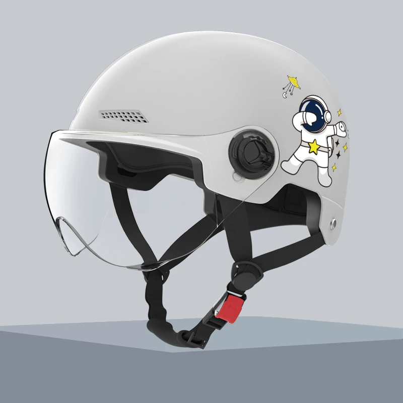 

Motorcycle Helmet Woman Men Electric Motor Car Scooter Bike Open Face Half Helmet Safety Hat Bicycle Cap With Goggles