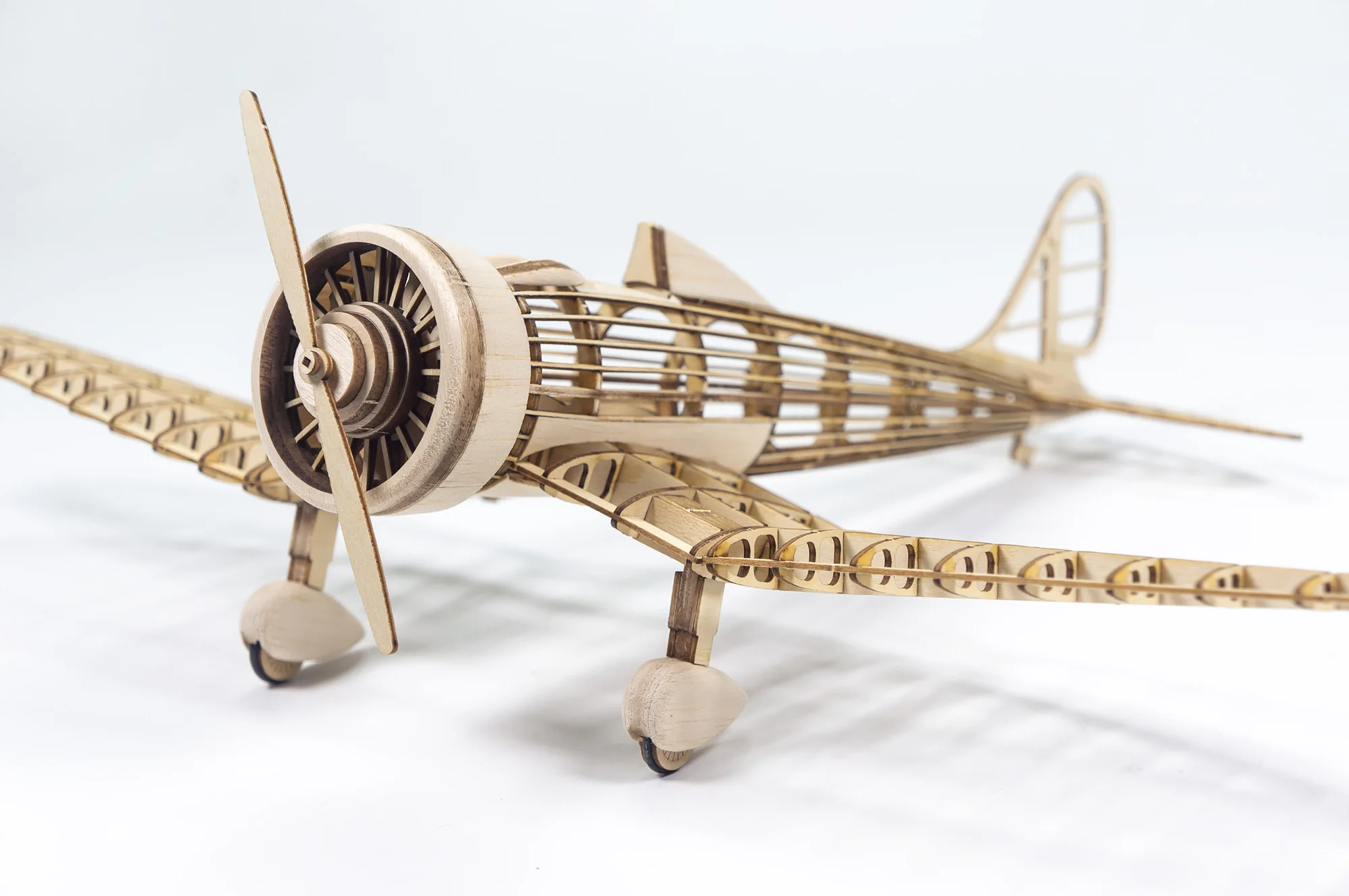 Echte Falke a5m 96 träger basierte Kampf waage antike Flugzeuge Holz solide DIY Montage Modell Set Holz spielzeug Ornamente Kinder geschenk – Detail 8