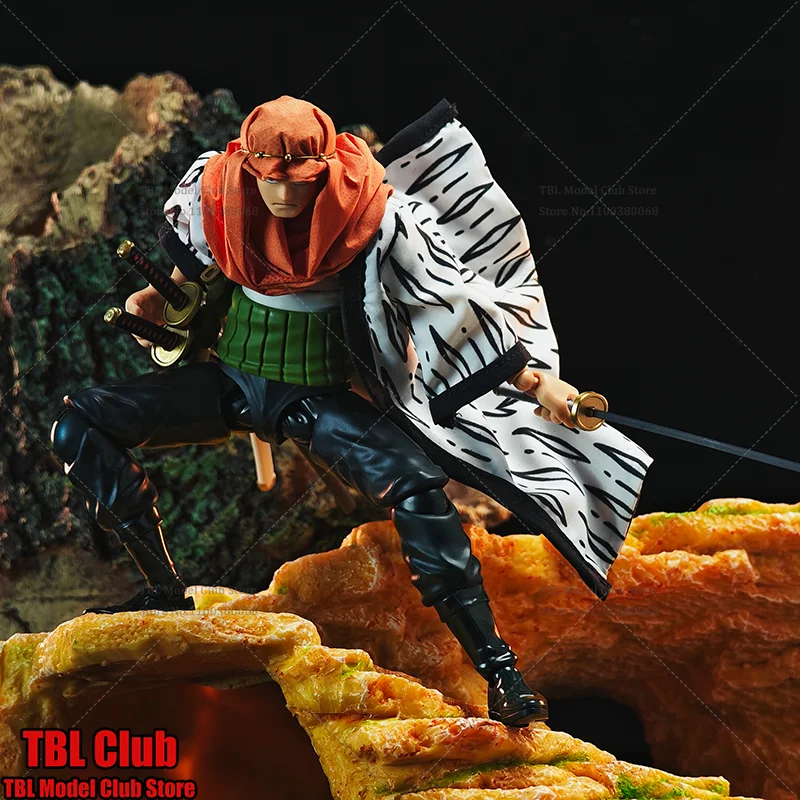 

1/12 Scale Male Clothes Religious Cloak One Piece Roronoa Zoro Swordsman Japanese Anime For SHF 6-inch Action Figure Soldier