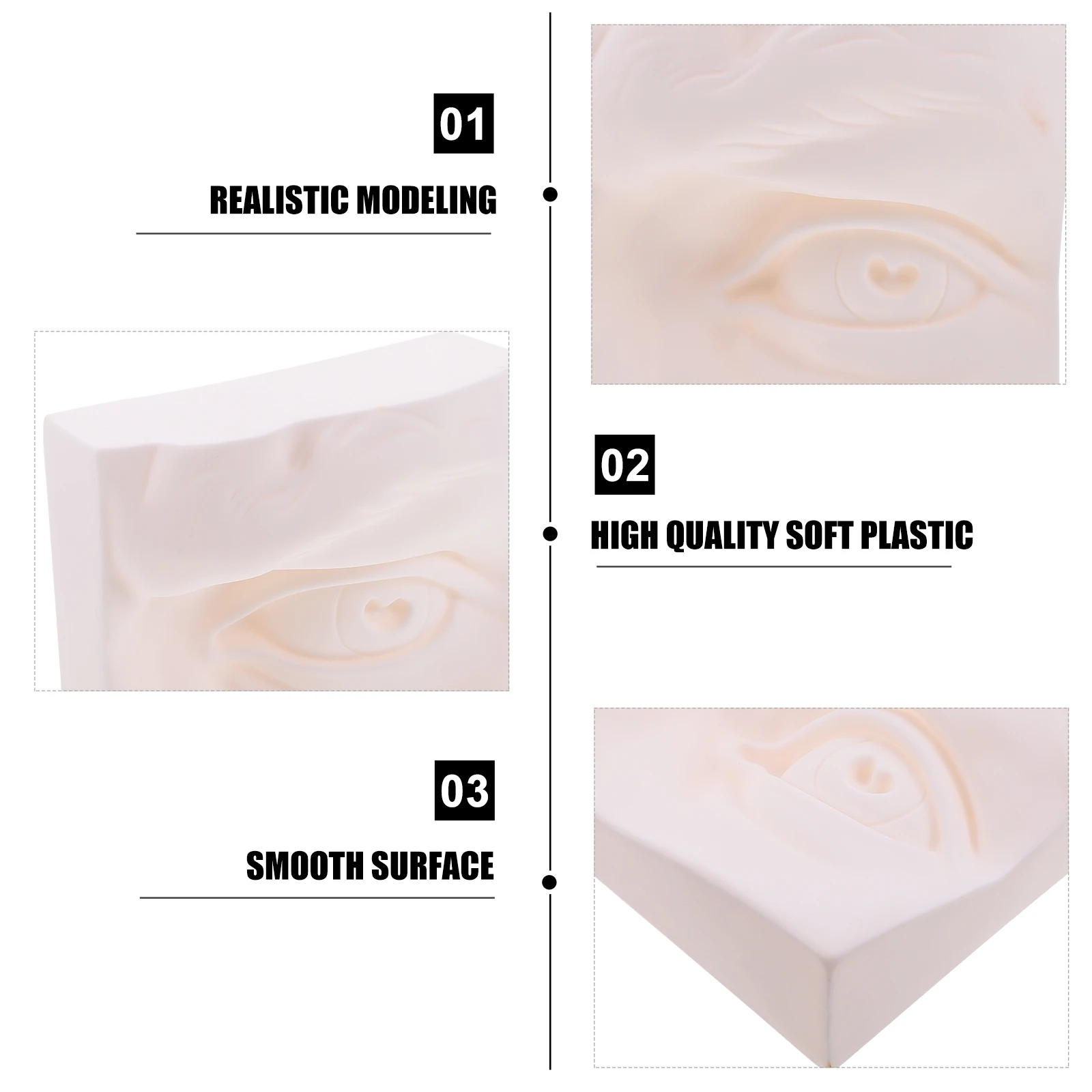 Sense Organ Model Sketch Practice Ornament Household Art Vinyl Sculpture Portable