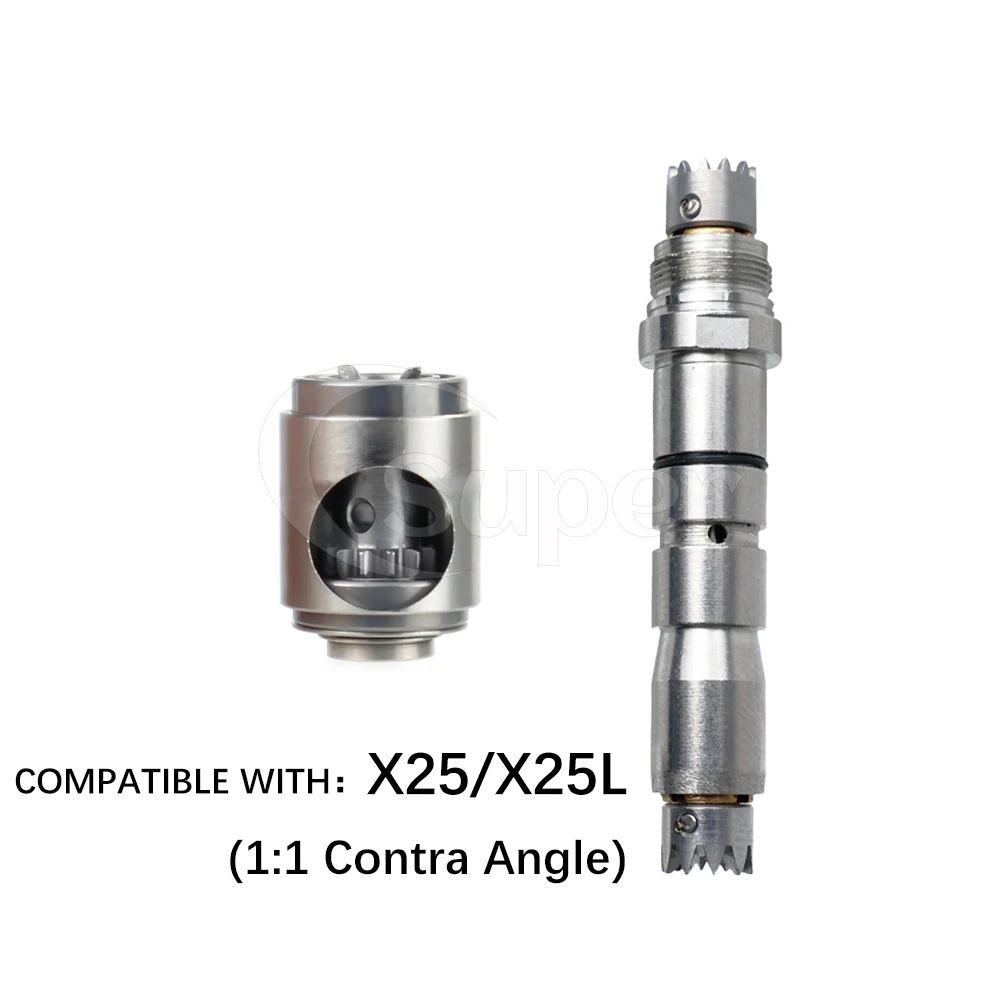 Dental Cartridge Middle Gear Low Speed Handpiece 1:1/1:5/20:1 Optic Fibre Contra Angle Rotor Shaft Fit X25L X95L SG20 X-DSG20L