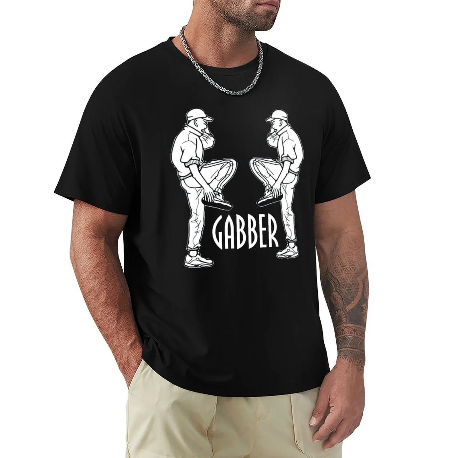 Gabber T-Shirt Classic Basic Casual T-Shirt