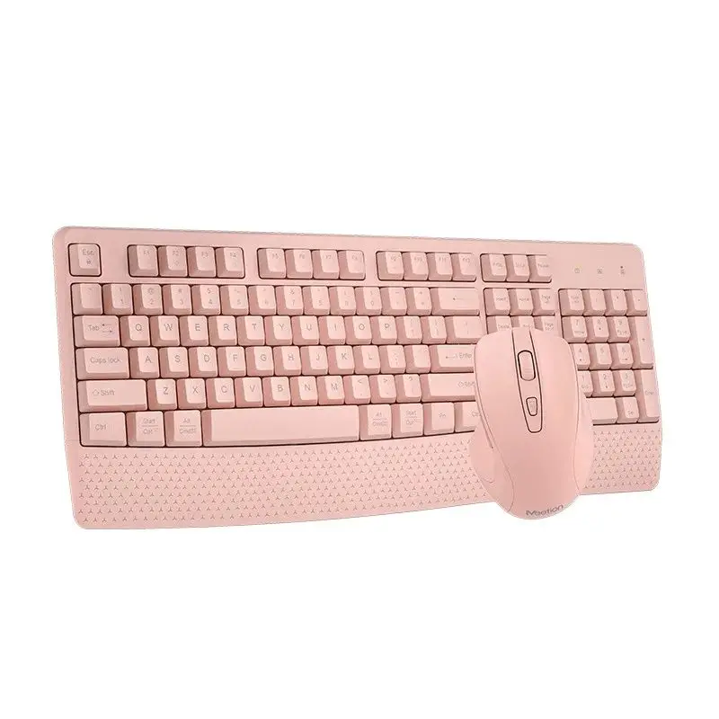 C4130 Wireless Keyboard and Mouse Combo Russian Arabic Spanish English Silent 2.4GHz Cordless Ergonomic Silent Ergonomic for Com