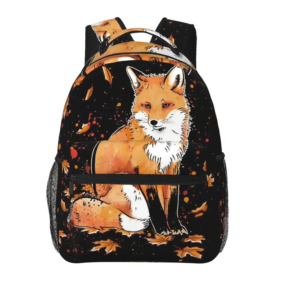 

Fox In The Snow Classic Backpacks Boys Girls Bookbag Students School Bags Cartoon Kids Rucksack Shoulder Bag Large Capacity