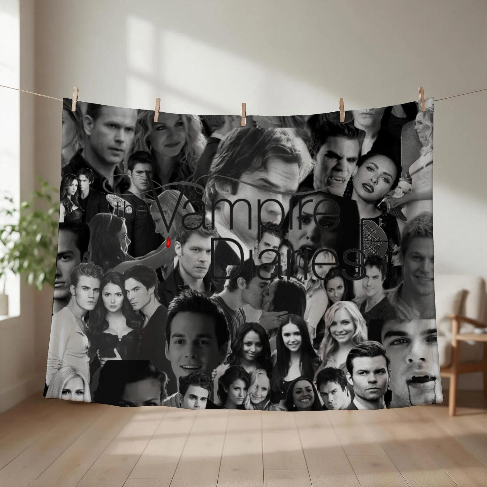 Vamp collage Throw Blanket For Decorative Sofa Camping Extra Large Throw Cute Plaid Blankets