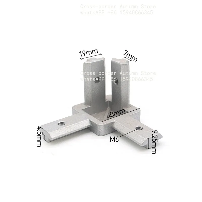 Aluminum profile accessories corner groove, right angle connector 2020/3030/4040 hidden corner code bracket