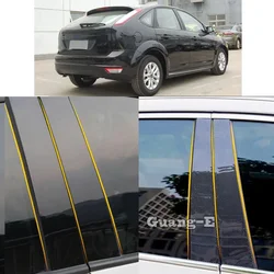 Car PC Material Pillar Post Cover Door Trim Window Molding Sticker For Ford Focus Sedan Hatchback 2006 2007 2008 2009 2010 2011