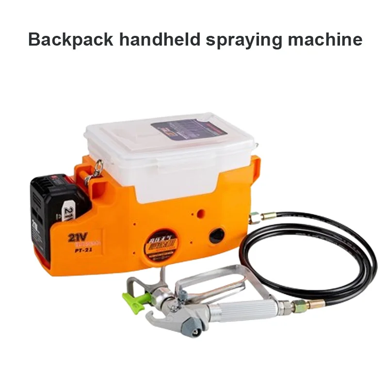 Backpack Handheld Spraying Machine Paint Coating High-Pressure Gas Free Lithium Battery Convenient Plunger Wall Repair Machine