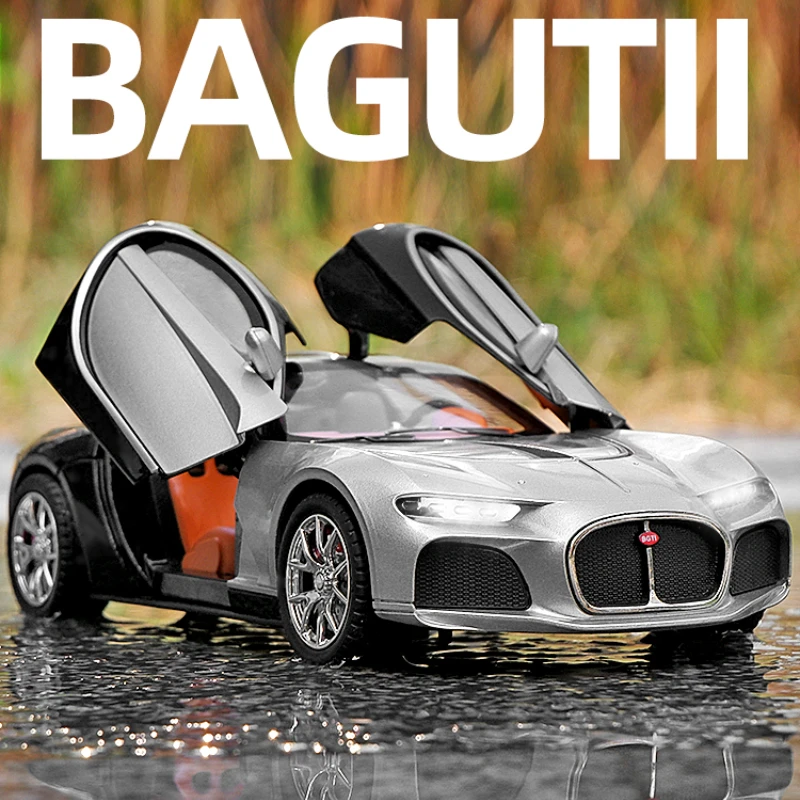 

Модель спортивного автомобиля BUGATTI ATLANTIC 1:24, металлическая Игрушечная модель автомобиля с литыми деталями, имитация звука, коллекция детских подарков A625