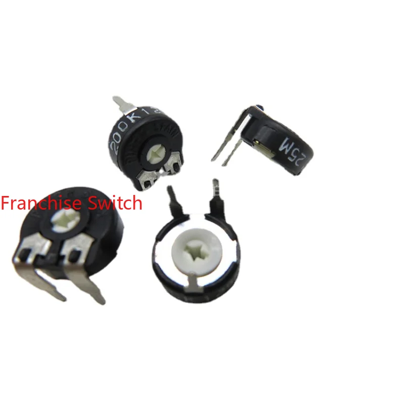 

10PCS Adjustable Resistance PT10LV10-204A PT10-200K Horizontal Arrow Hole Potentiometer