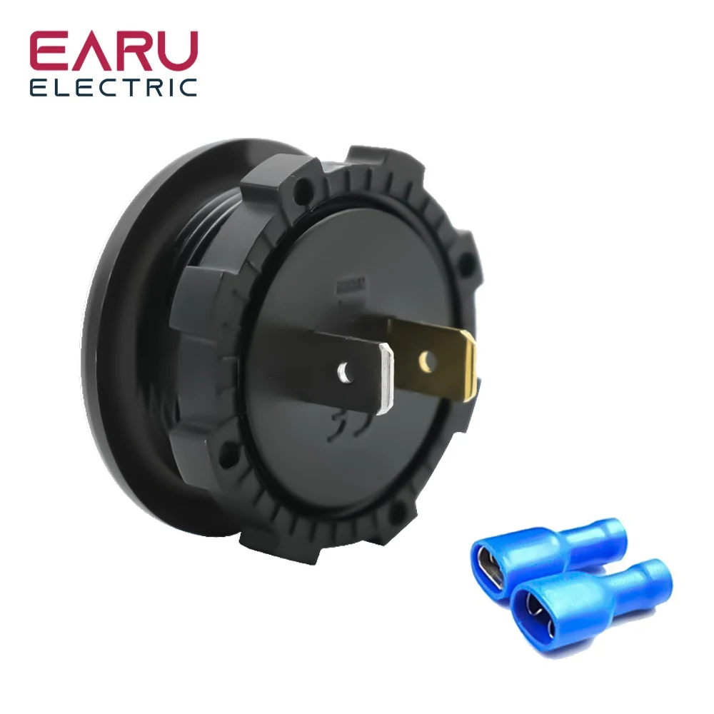 Earu DC 5-48V 방수 전압계 LED 디지털 디스플레이 전압 계량기, 자동차 오토바이 배터리 LED 패널 전압 모니터 12V