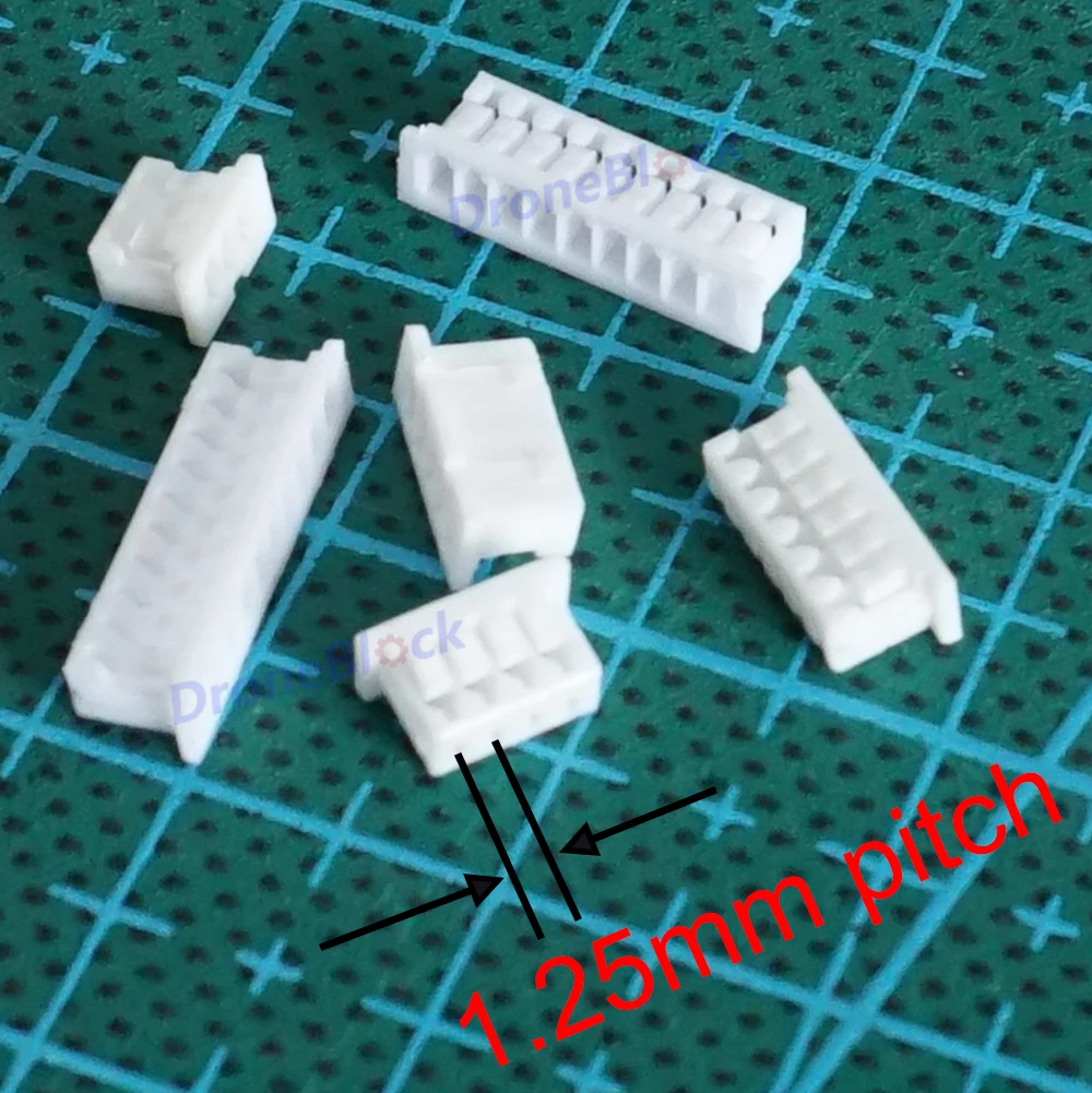 Conectores Pitch PicoBlade e cabos pré-frisados, compatíveis com JST Molex, 1,25mm, fio de silicone Pixhawk