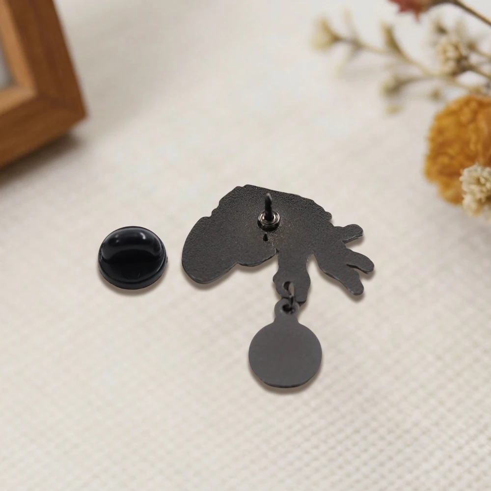 Weihnachtsfilm-Emaille-Pins Lustige Grüne Flauschige Monster-Broschen Dekorative Abzeichen Anstecknadeln Rucksack-Accessoires Fan-Geschenke – Detail 12