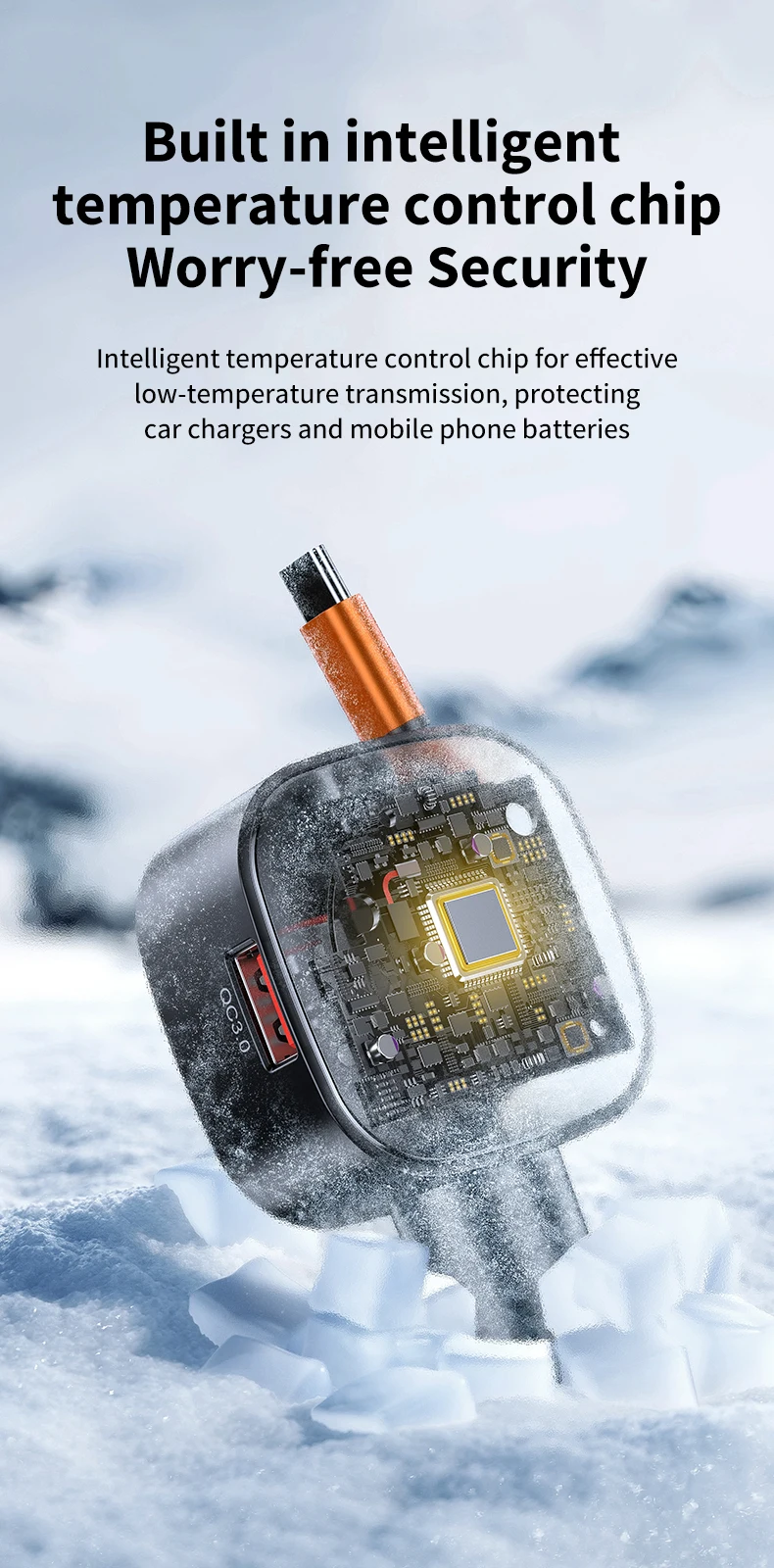 99 W einziehbares Autotelefon-Ladegerät USB C PD 45 W Schnellladung für iPhone 16 Pro Max, Samsung Galaxy S25 Ultra, Android – Detail 8