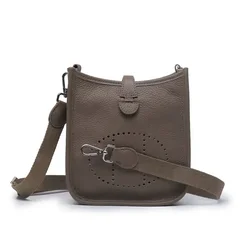 Simple Genuine Leather Ladies Bucket Bag Single Factory Fashion cowhide Messenger Women's bag