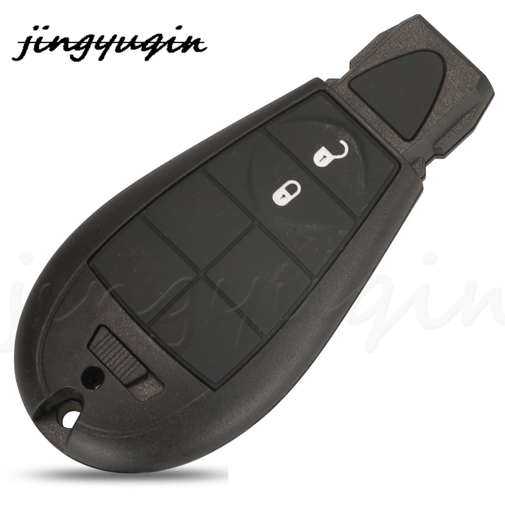 Jingyuqin 10 pz 2/3/4 Bottoni Chiave A Distanza Dell'automobile Borsette Caso Fob Per Dodge RAM Jeep Cherokee Sport KL Chrysler Town & Country