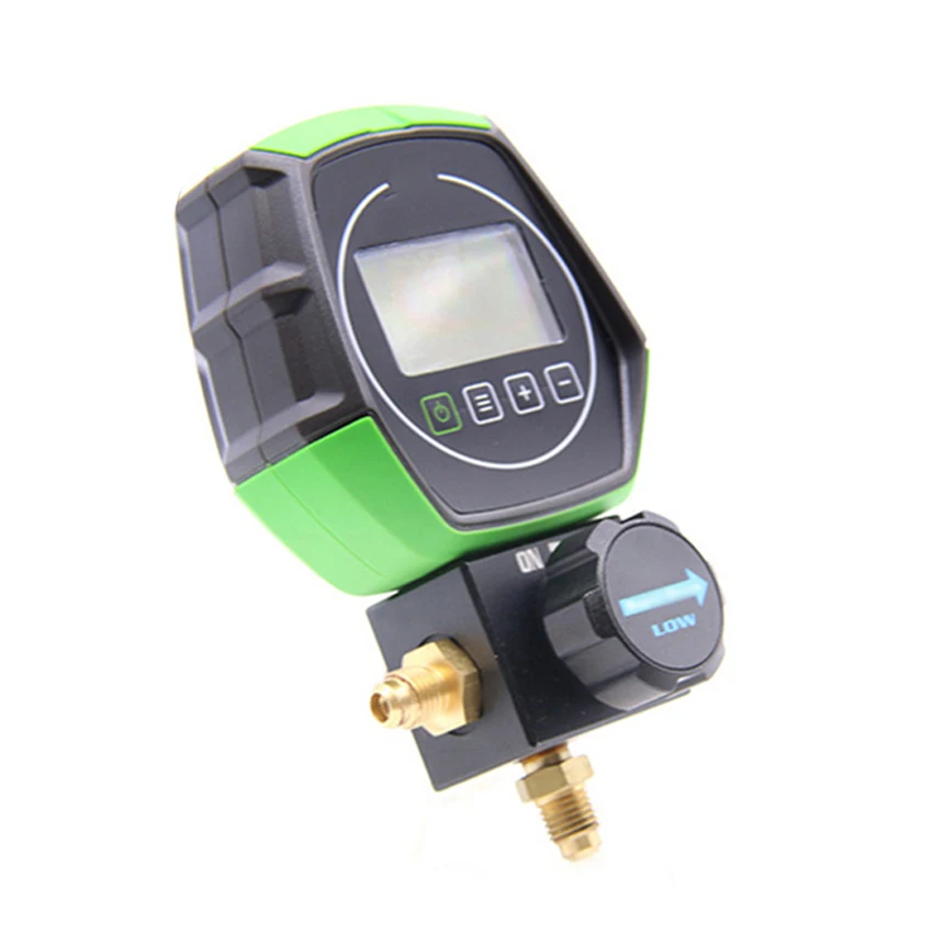 Digital Manifold Gauge Refrigeration Car Vacuum Pressure Temperature Leakage Tester Dignostic Tool for 90 Kinds Refrigerants