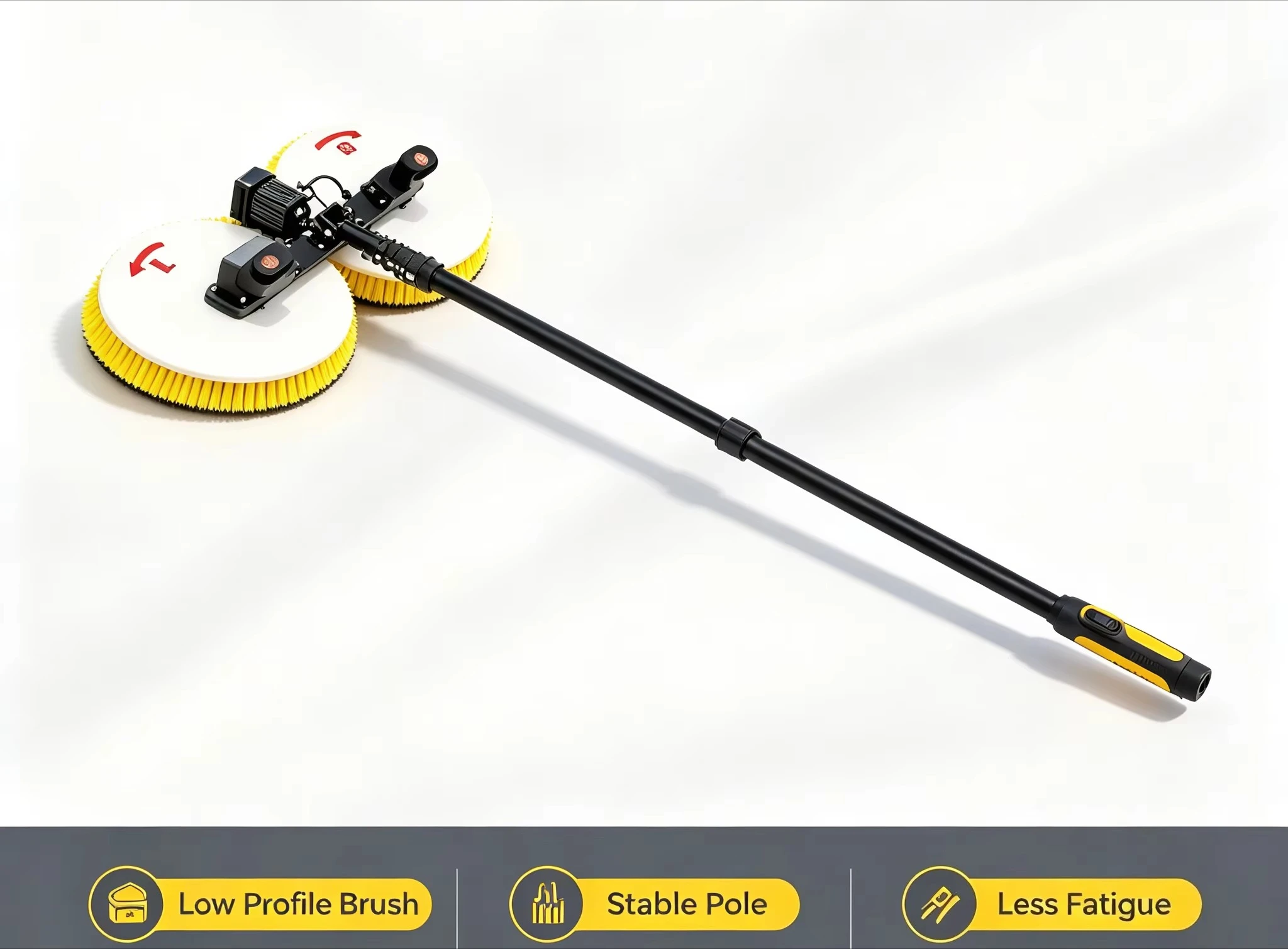 Cleaning Brush Head Billboard Cleaning Brush Solar Panel Water Cleaning Brush Head Double Head Solar Photovoltaic Panel