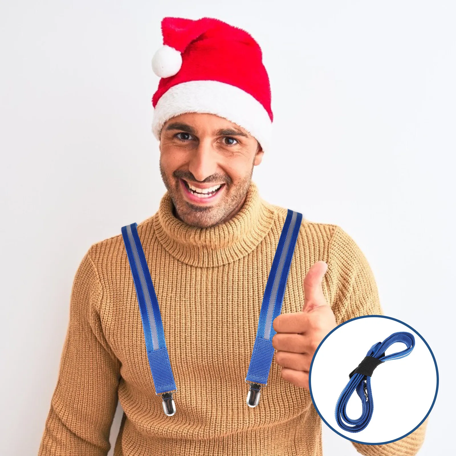 

LED Reflective Suspenders Elastic Adjustable Belt 360 Degrees Visibility Night Safety Costume Accessory for Parties Performances