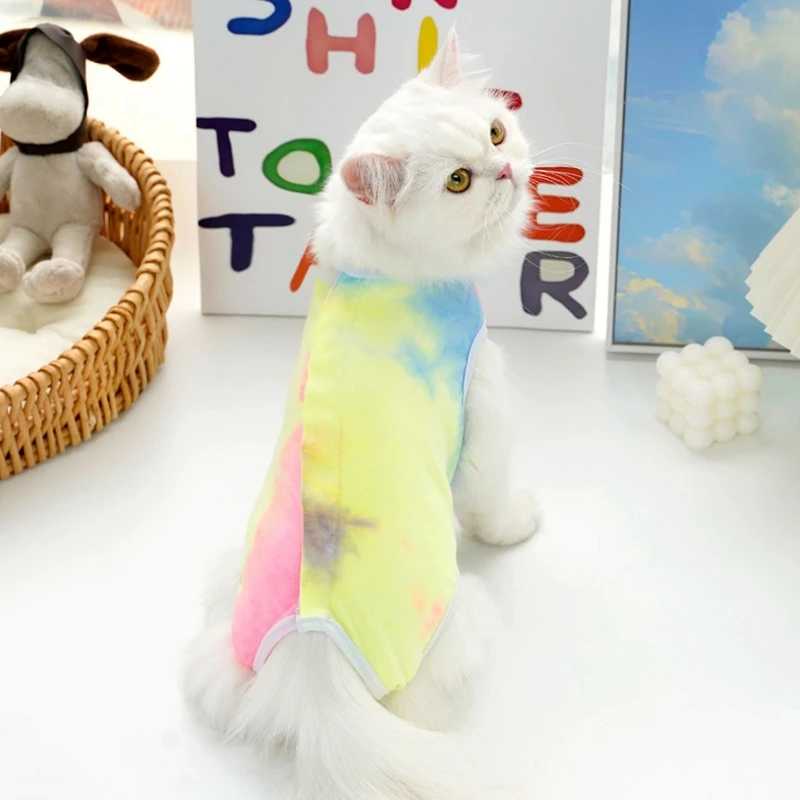 Cat Weaning Surgery Recovery Suit Small Dog Cats Jumpsuit Anti-lick Recovery Clothing Breathable Puppy Anti-scratch Bodusuit