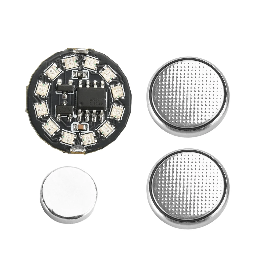 أضواء التحكم المغناطيسي LED اللاسلكية الملونة مع 4 أوضاع - أضواء التعريفي الدوارة للاستخدام الزخرفي