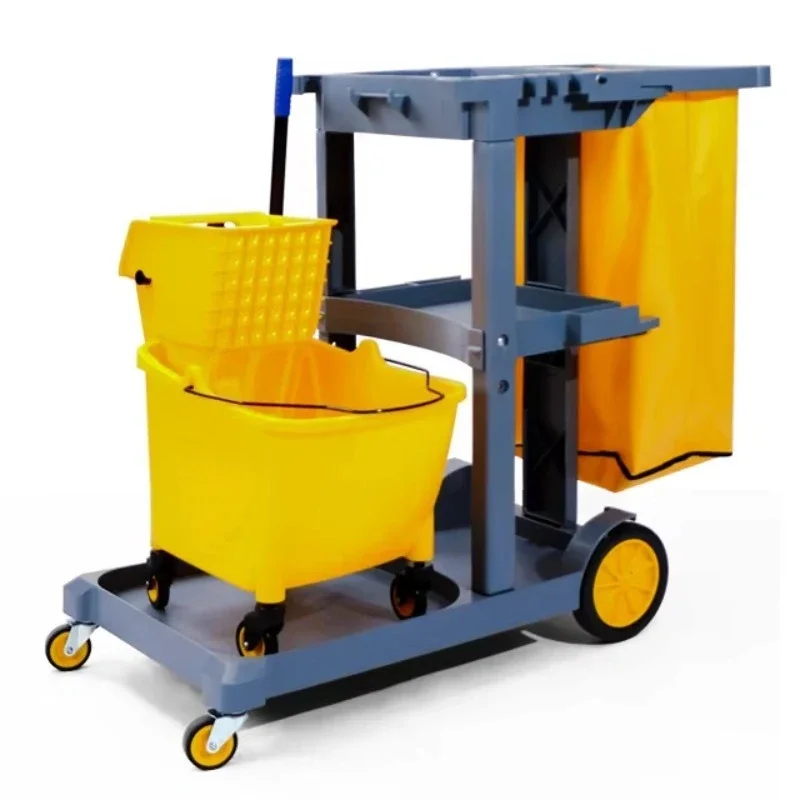 

Multifunctional hotel Linen cart Sanitary special work cart Entrance Room Cleaning Trolley Restaurant Metal