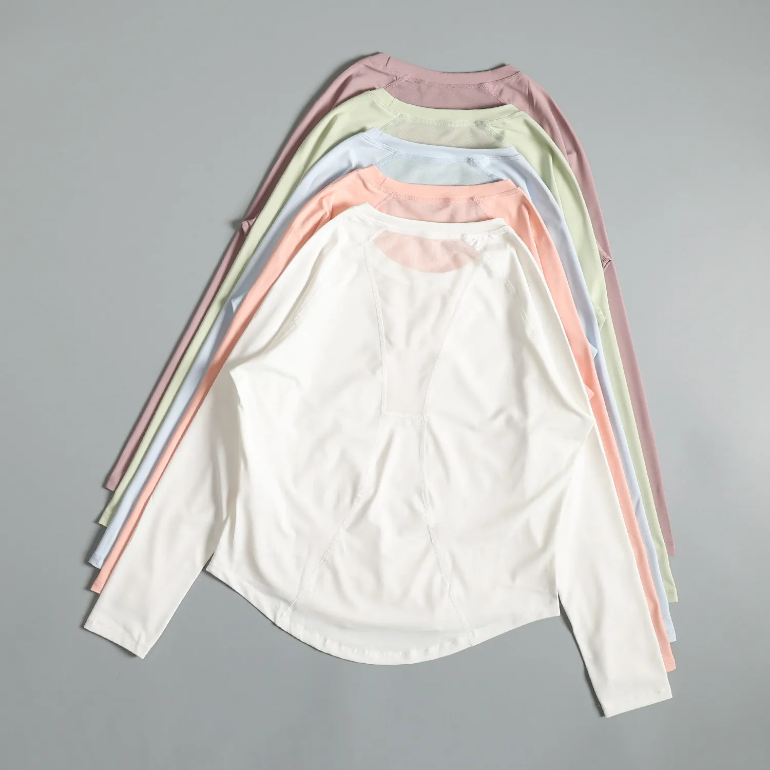 Loose Breathable Sports Top Women's Thin Running Exercise Quick-Drying Long Sleeve Fashionable and Beautiful Pilates Yoga