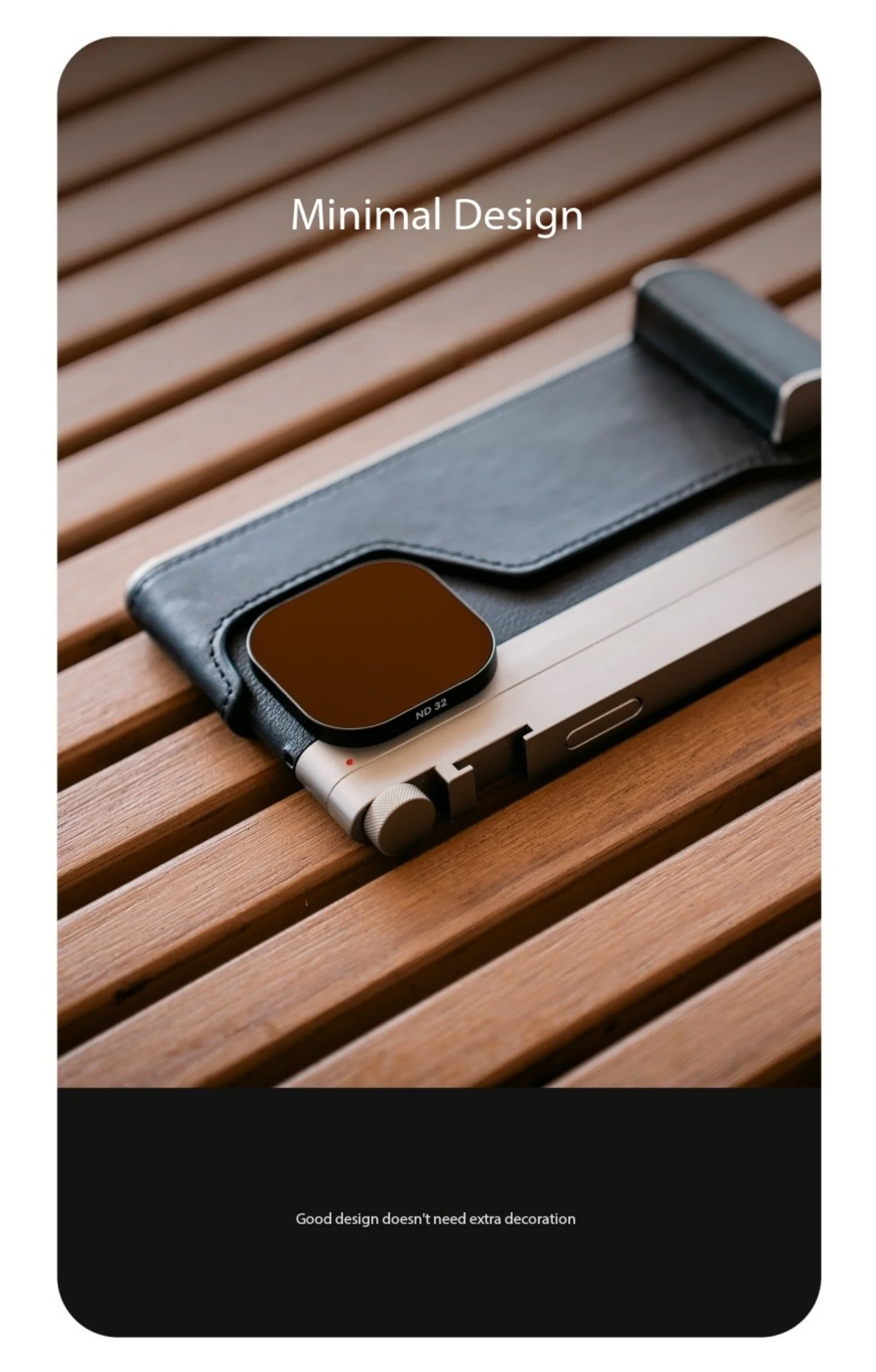 طقم مرشح ND مغناطيسي مربع Fotogear ND8/ND16/ND32/ND64، ج ​ متوافق مع حافظة الهاتف المعدنية من سلسلة fotorgear iPhone