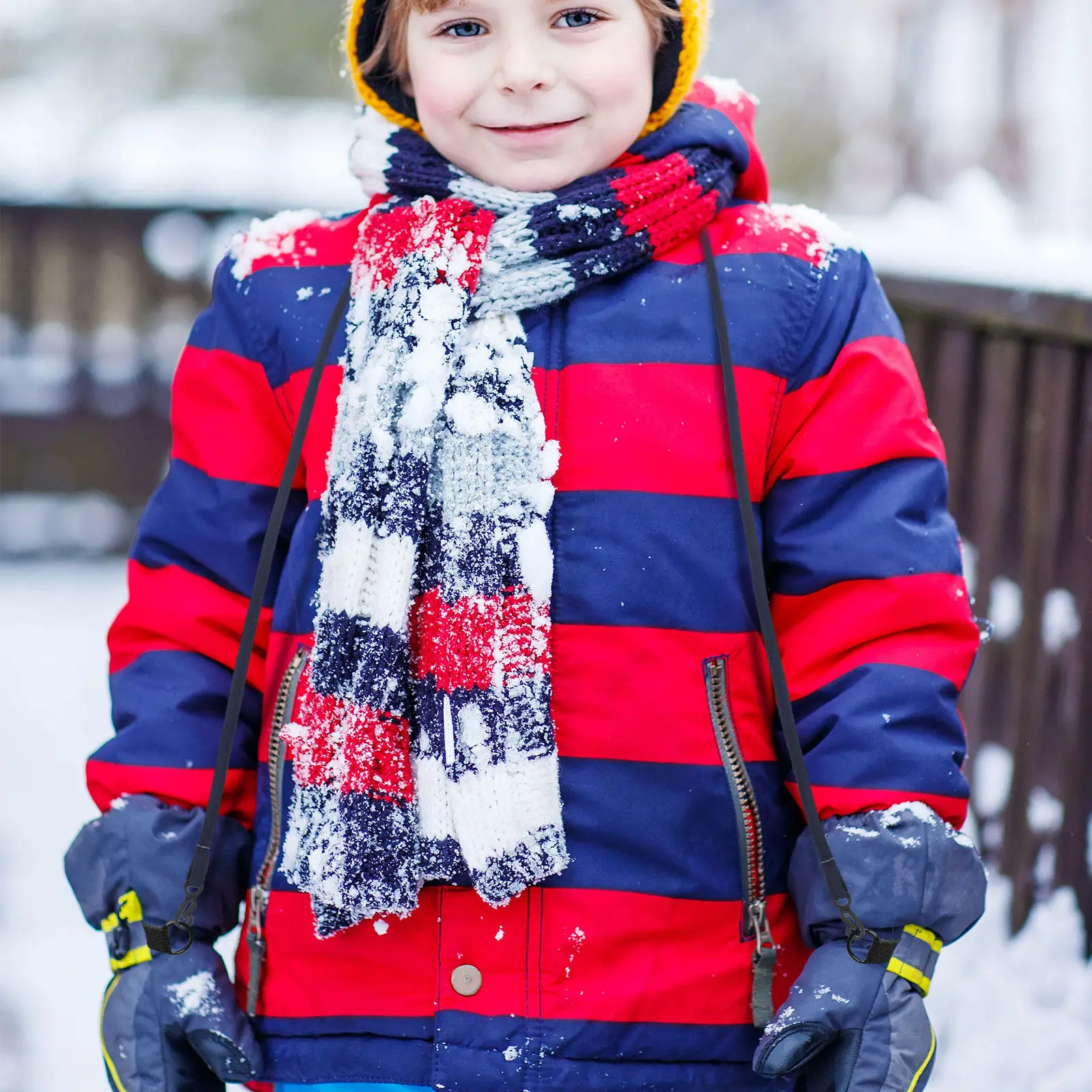 

2 шт. многоразовые нейлоновые ремешки-держатели для перчаток от потери, надежные фиксаторы для зимних перчаток, легкие портативные держатели для снега