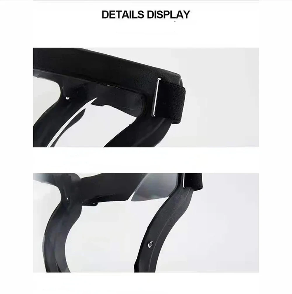 Transpelarent Full Face Shield Mask Head Protective Cover Eye Safety Glasses Kitchen Tools Screen Visitors Dust WindProof Anti-F