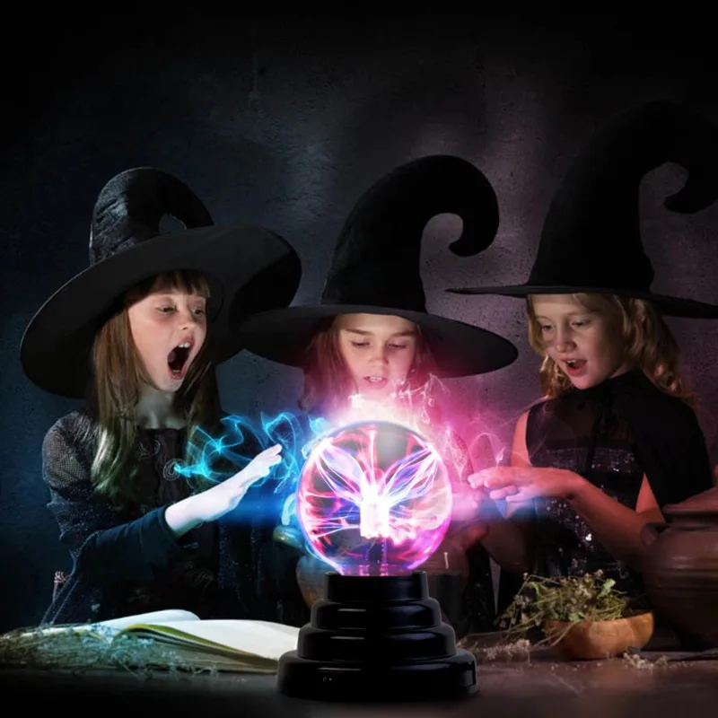 

6 Inch Novelties Plasma Ball Magic Crystal Touch Lamp USB Novelty LED Night Light Child Nightlight Birthday Christmas Kids Decor