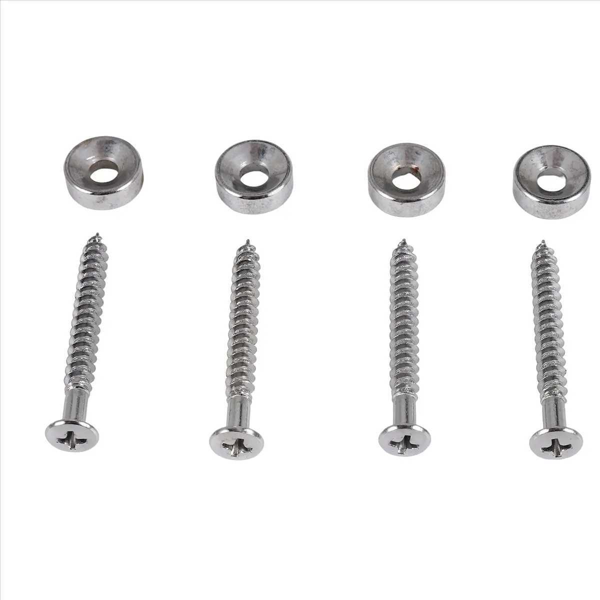 (AD10) Set of 4 Guitar Bass Neck Joint Ferrule Bushing w/ Matching Screw