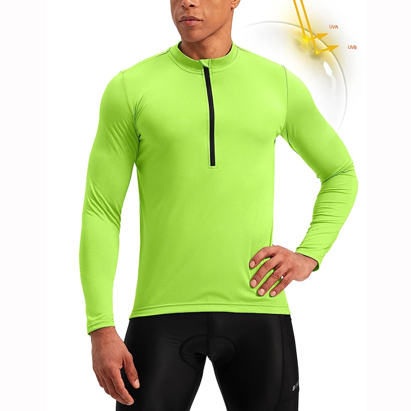 جودة عالية السعر المنخفض الدراجات جيرسي مايوه ciclismo hombre طويلة الأكمام التجفيف السريع تنفس الدراجات ملابس رياضية مايوه #1