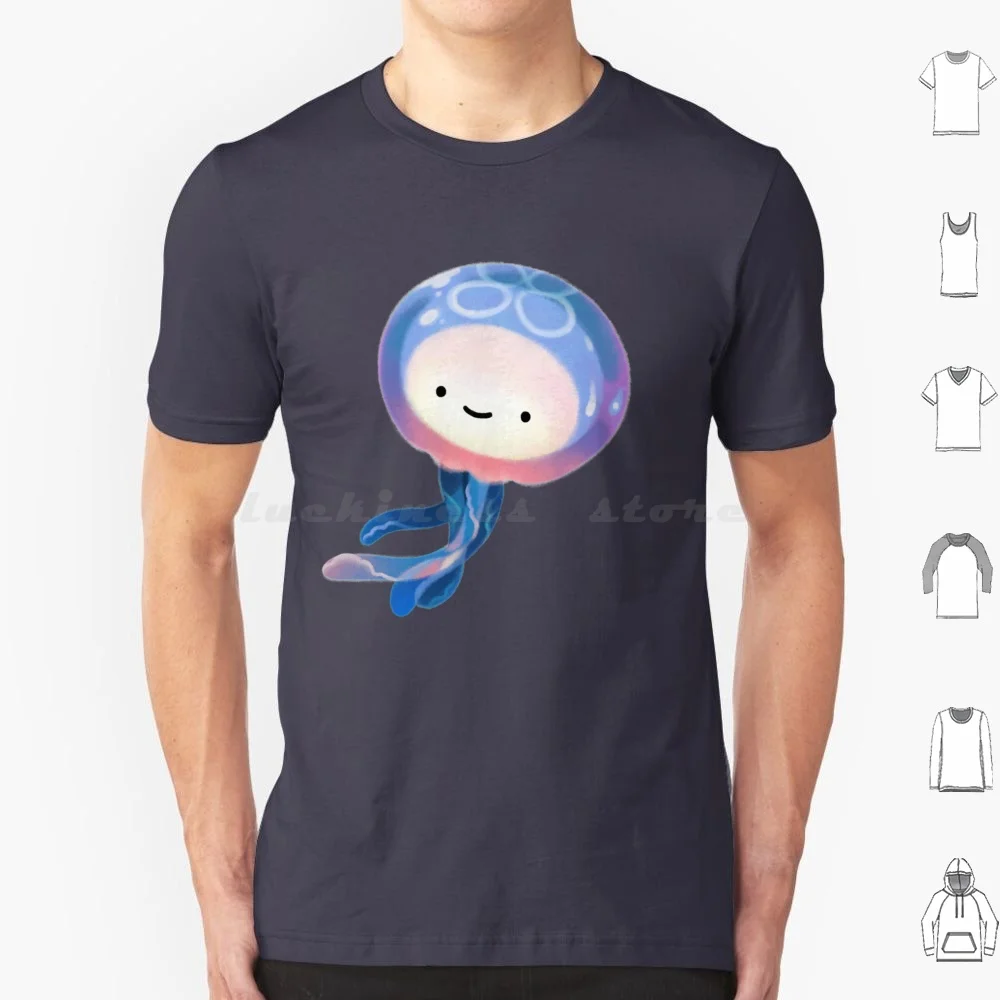Футболка с принтом «Луна» для мужчин и женщин, хлопковая рубашка с принтом «сделай сам», с изображением медузы, пикаола, морской жизни, желе, неба и снов, осень-лето