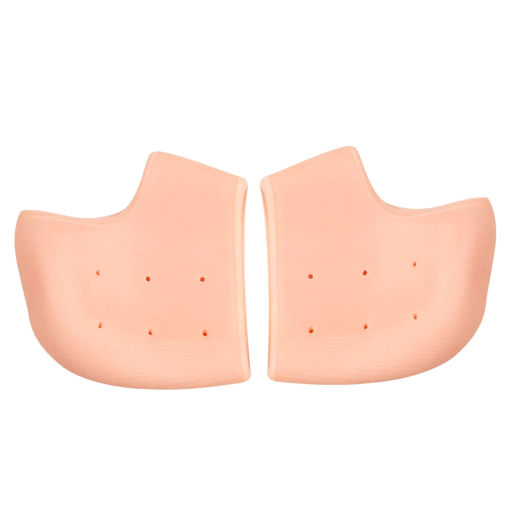 

1pcs 1 Pair Silicone Protective Sleeve Foot For Women Moisturizing Anti-Slip Heel Socks Breathable Heel Pain Relief