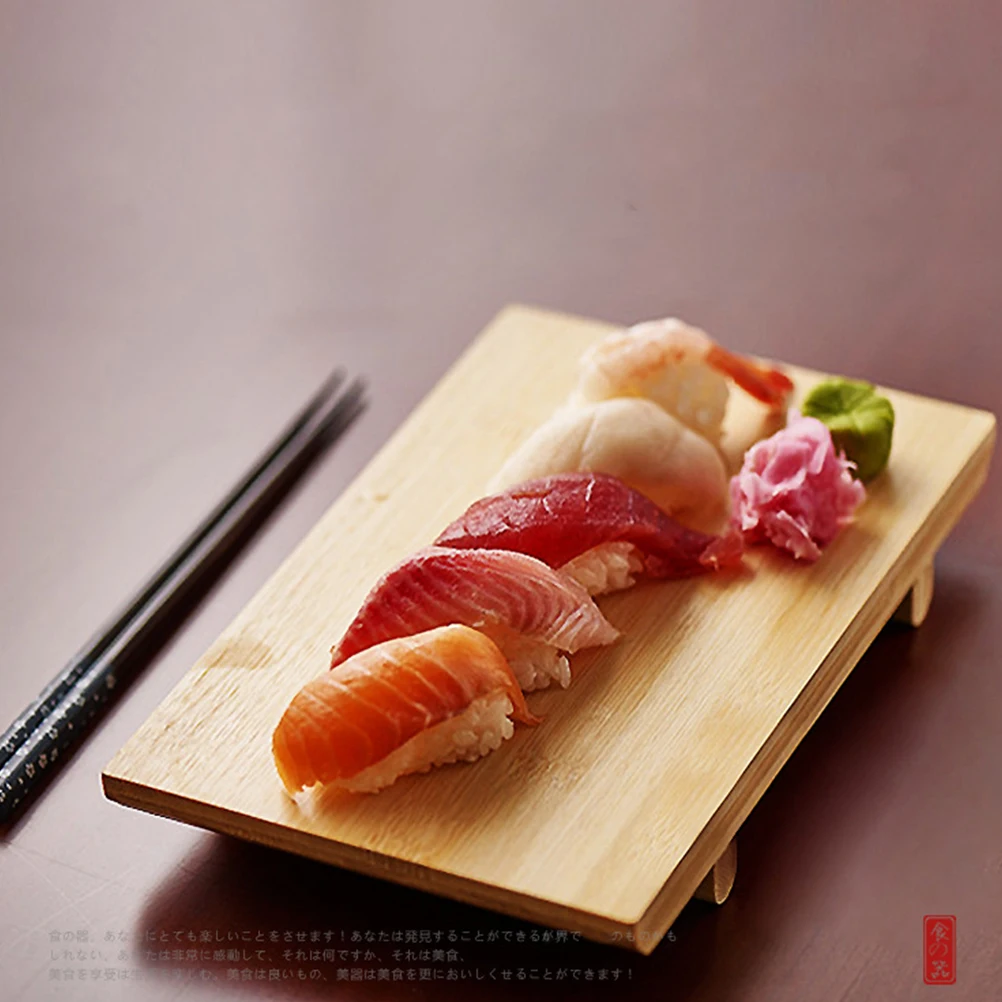 

Бамбуковая тарелка для суши, тарелки для вечеринки, ресторана, десерта, практичное блюдо для еды, поднос в японском стиле, держатель для фруктов, кухня