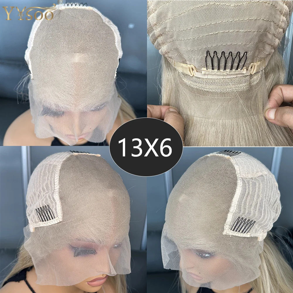 긴 미리 뽑은 헤어라인 반 손으로 묶인 가발 103 #   컬러 바디 웨이브 13x6 글루리스 퓨투라 합성 앞면 레이스 가발 여성용 여성용