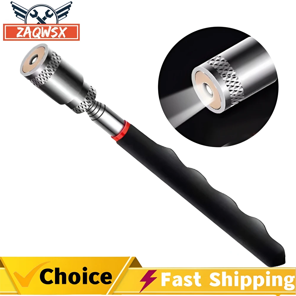 1pc Telescopic Pickup Magnetic Iron Rod Household Automotive Repair and Inspection Tool Strong Magnetic Metal Screw Suction Rod