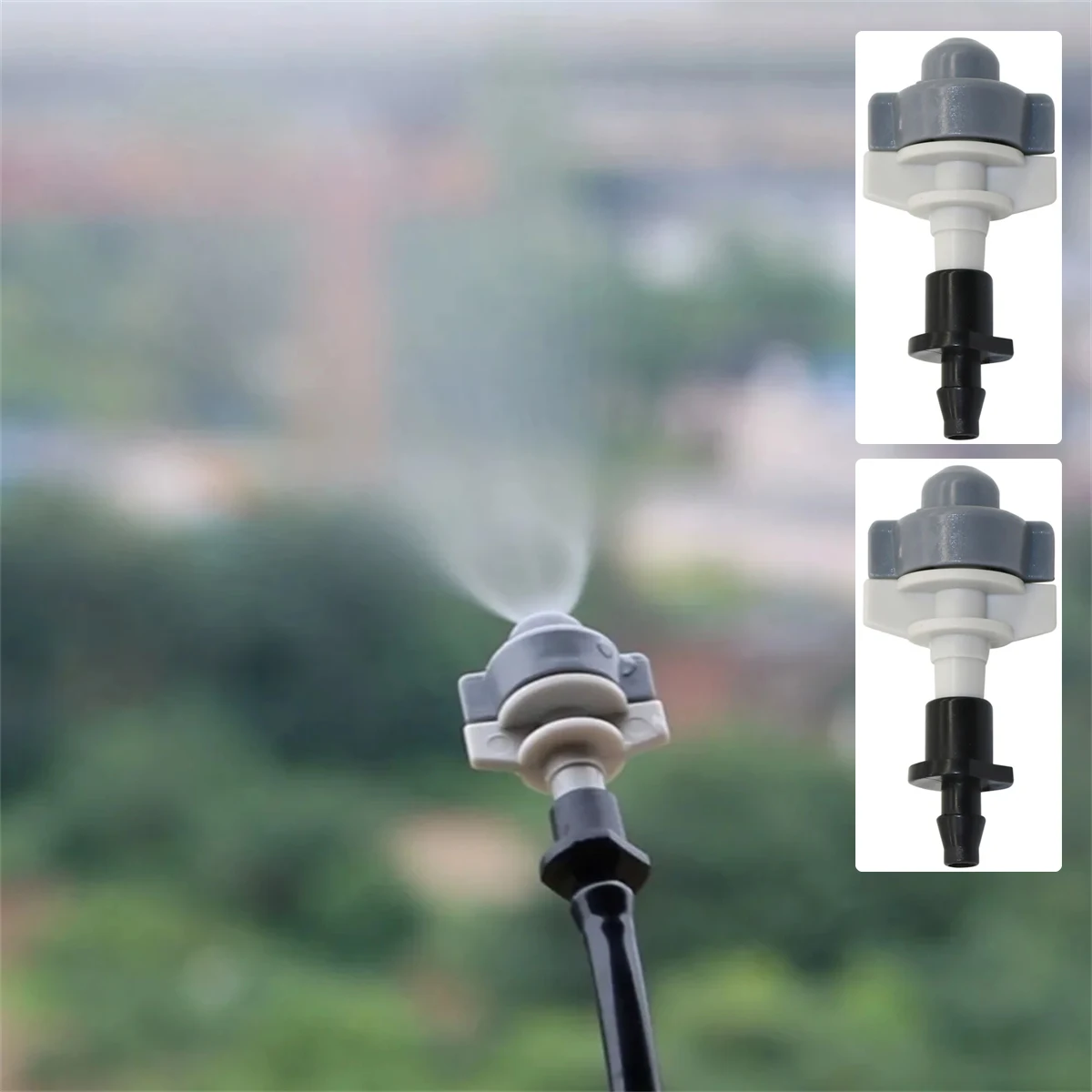 

0.7mm Mist Nozzle with 4/7mm Hose Barb Joint Kit Garden Greenhouse Agriculture Micro Irrigation System Sprayer Head 50/100 sets