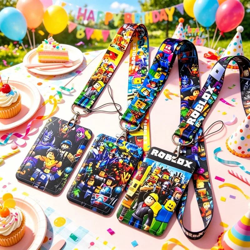 Robloxed – sac à cartes avec cordon, portable, pour fête d'anniversaire, festival, célébration, usage quotidien, fournitures de décoration, arrangements
