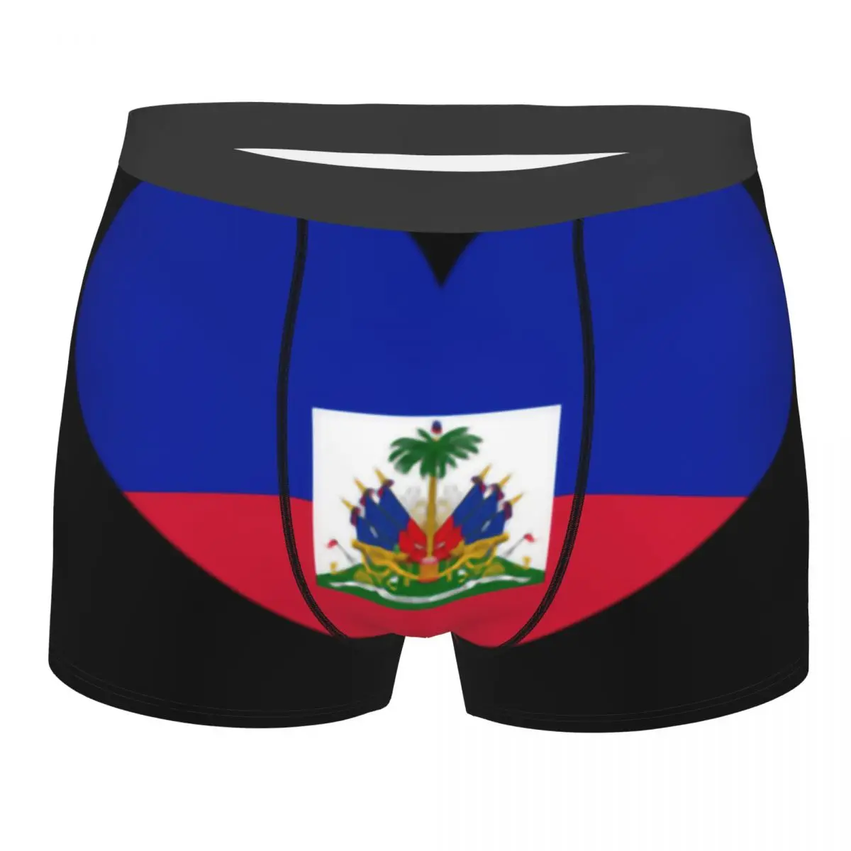 

Fashion Flag Of Haiti Boxers Shorts Underpants Male Stretch Briefs Underwear