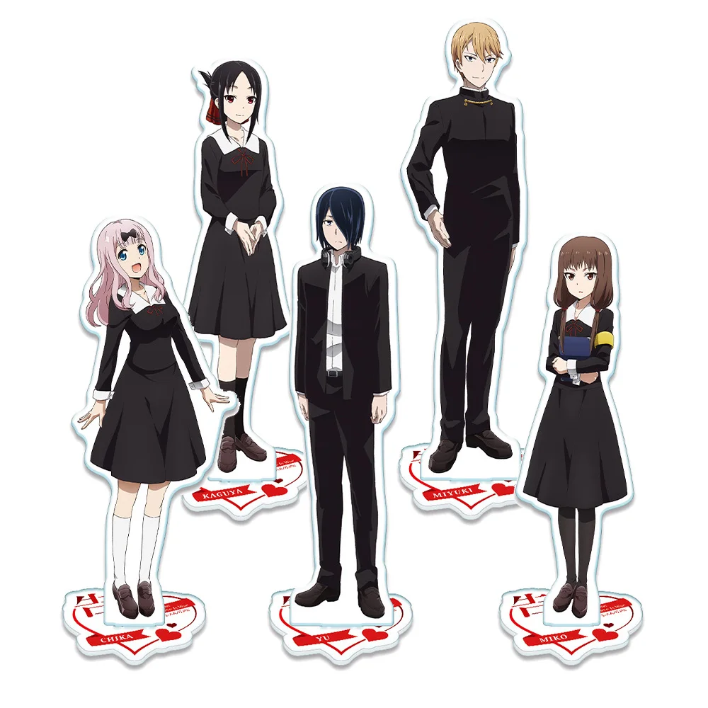 Кагуя-сама: Love Is War Shinomiya Kaguya Shirogane Miyuki Fujiwara Chika Ishigami Yuu Iino Miko HD акриловая подставка для рабочего стола