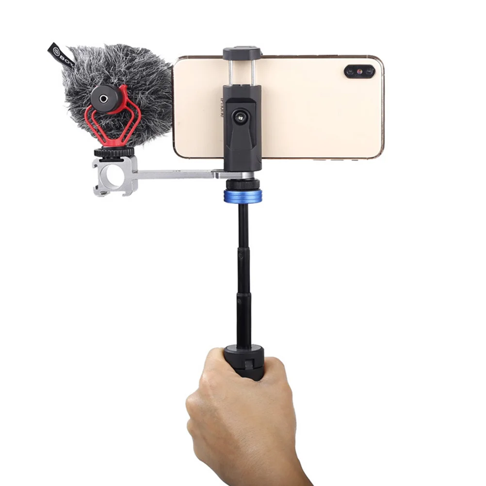 

Portable Phone Tripod Universal Phone Stand Holder 360 Degree Rotation Adjustable Triangle Bracket Compatible Smartphones