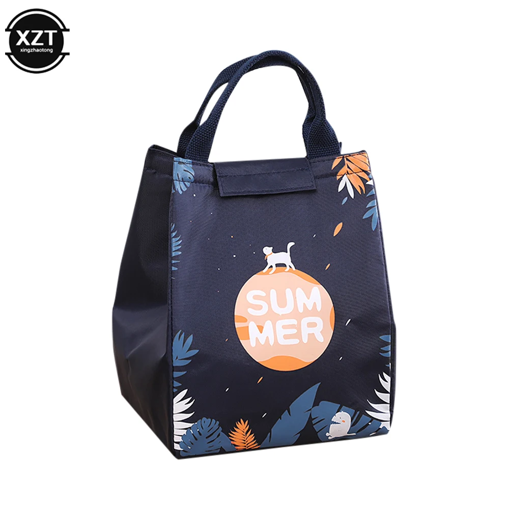 Cartoon Cooler Lunch Bag For Picnic Travel Kids Women Thermal Breakfast Organizer Insulated Waterproof Storage Bag For Lunch Box
